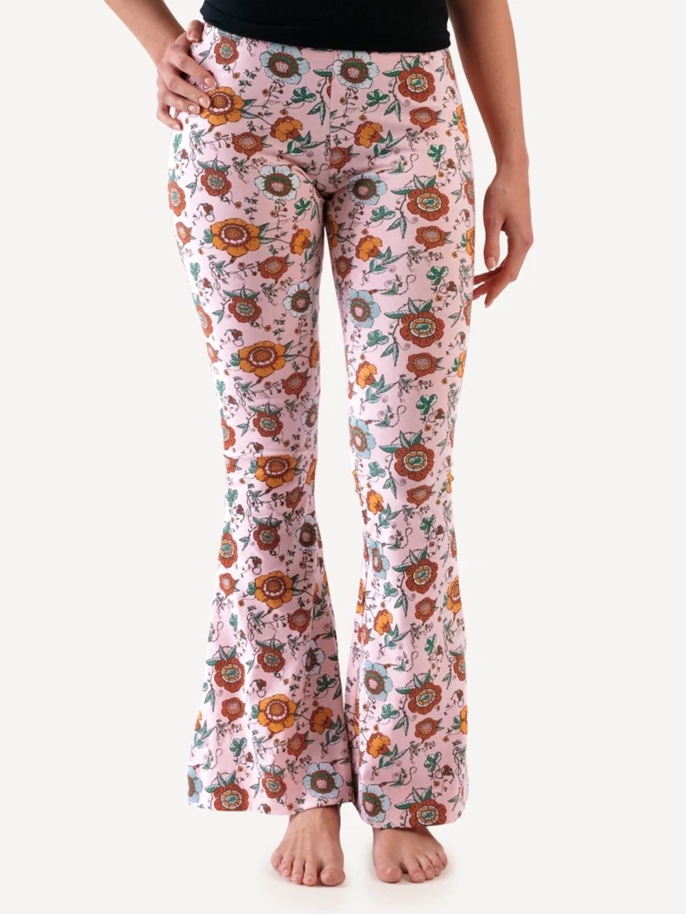 Kate Quinn Organics Women’s Extra Flare Leg Pants size L Large NWT
